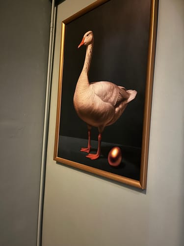 Customer photo review of Goose and Golden Egg Print