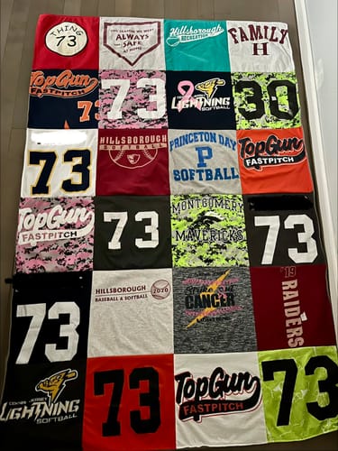 Customer photo review of Premium T Shirt Quilt