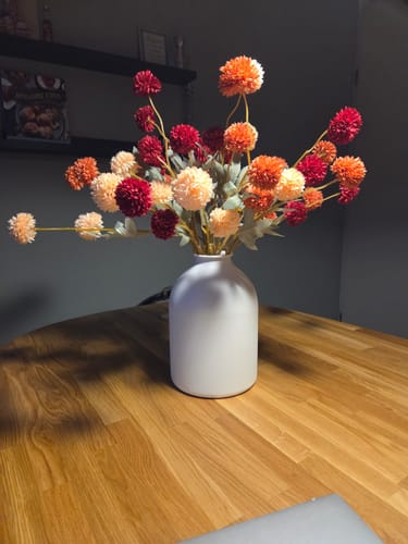 Customer photo review of Zijden Kiku Bloemen - Mix (10 stengels/ 50 bloemhoofdjes)