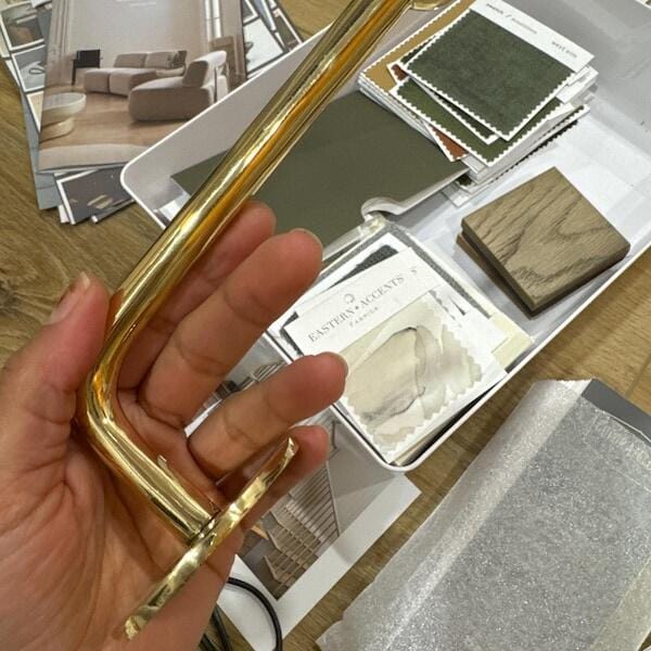 Customer photo review of Solid Brass Toilet Paper Holder