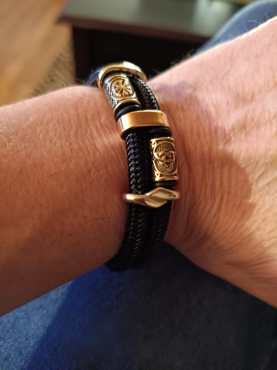 Customer photo review of Limited Edition Vikings Bracelet