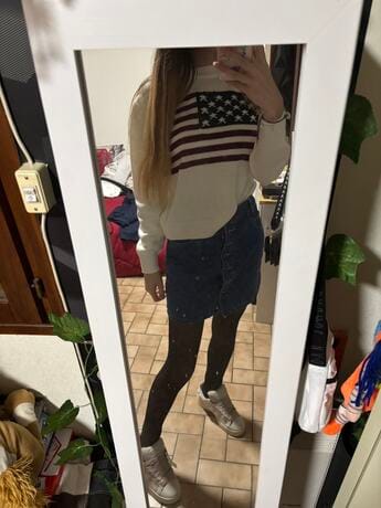 Customer photo review of Collant Polaire Peau Noire