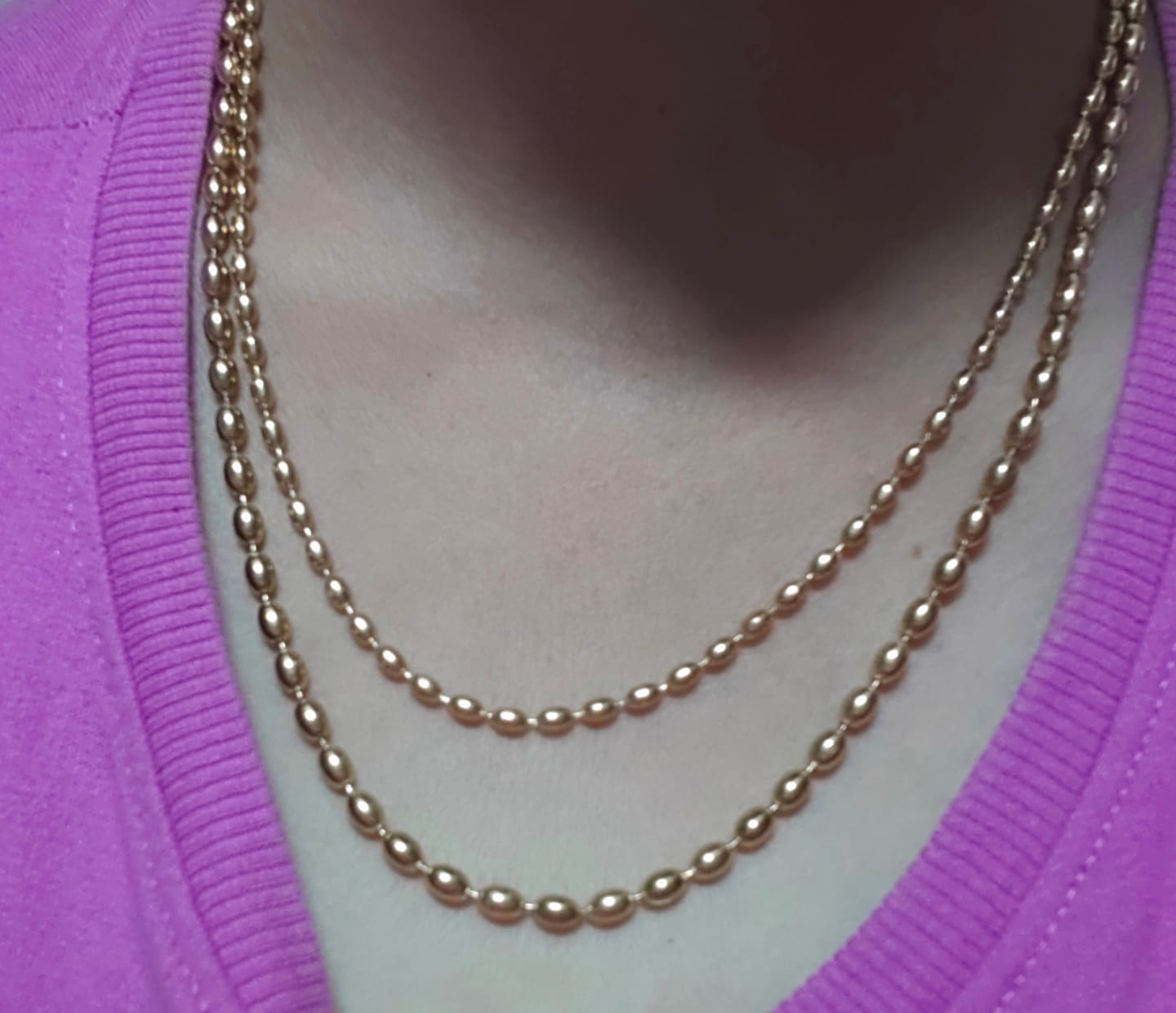 Customer photo review of Beaded Bliss Necklace