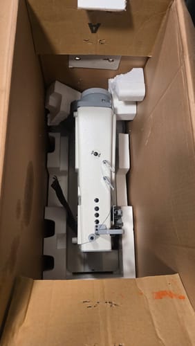 Customer photo review of SIRUBA T828-42-064 Double Needle, Needle Feed Lockstitch Industrial Sewing Machine Assembled with Table and Servo Motor Included