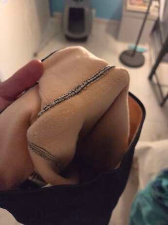 Customer photo review of Collant Polaire Peau Noire