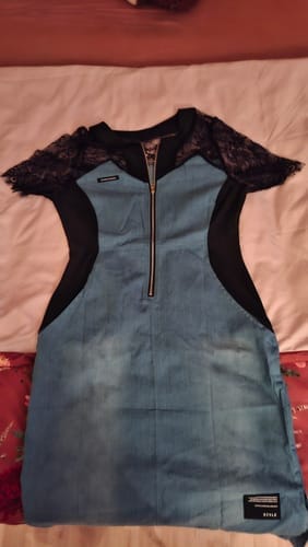 Customer photo review of Lace Sleeve Fashion Design Dress