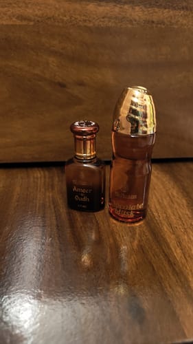 Customer photo review of Al Nuaim Chocolate Musk Attar 20ml