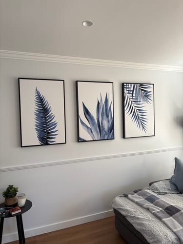 Customer photo review of Dusky Blue leaves Trio