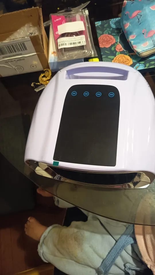 Customer photo review of Nail Lamp For Fast Drying And Portable Gel Cure