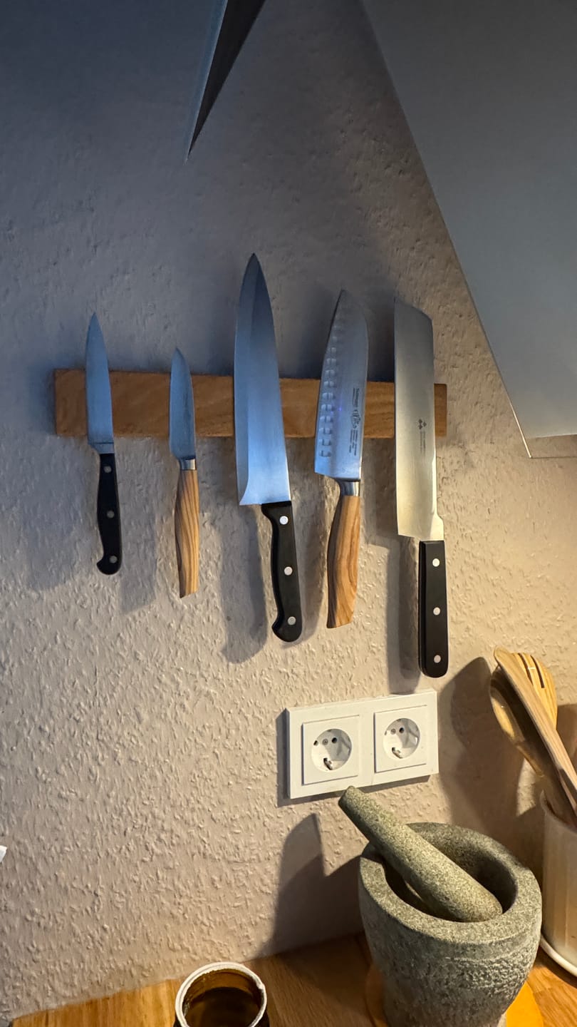 Customer photo review of Magnet Messerleiste CULTRO aus Holz