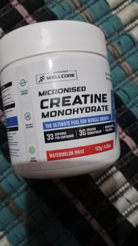 Customer photo review of Wellcore - Pure Micronised Creatine Monohydrate | Watermelon Wave (122g, 33 servings)