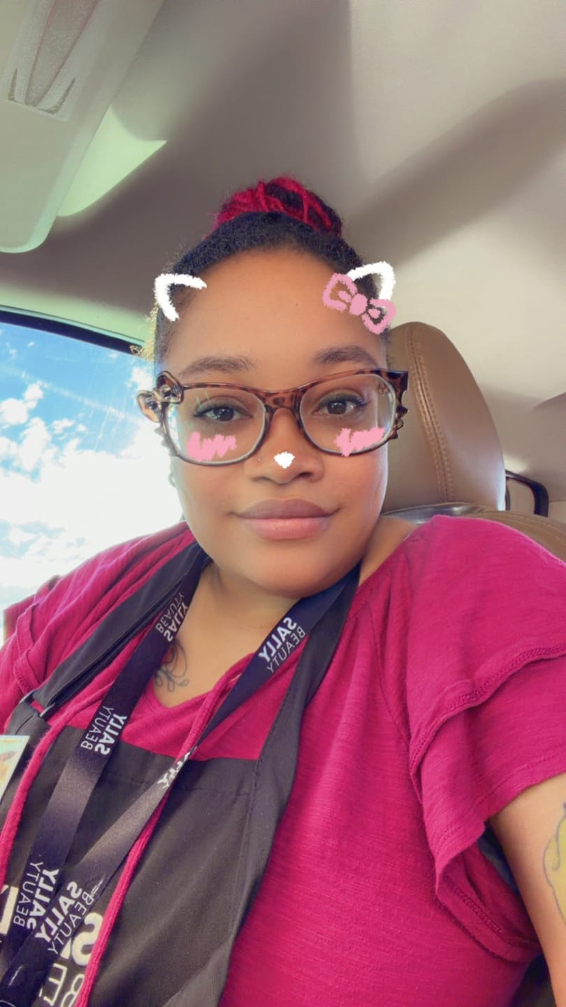 Customer photo review of Kitten Eyeglasses