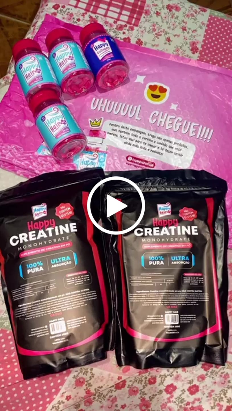Customer video review of Creatina Monohidratada 100% Pura 300g - Happy Creatine
