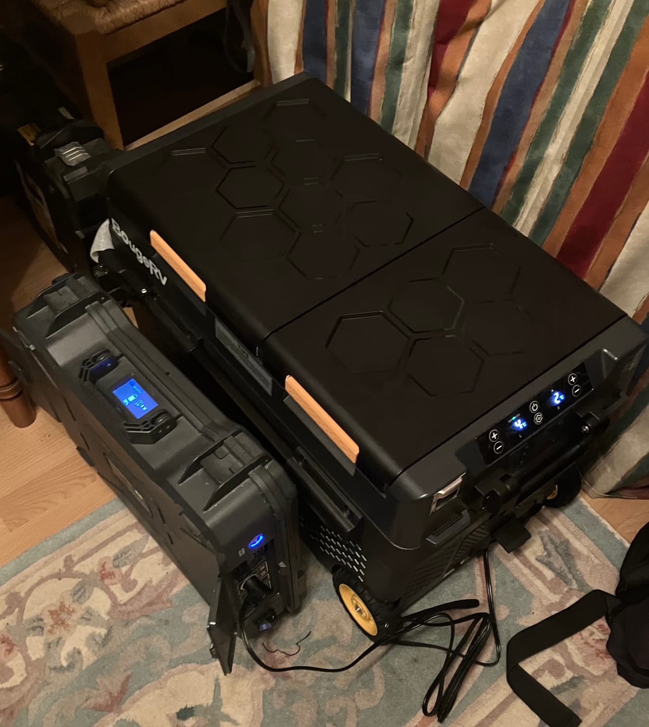 Customer photo review of BougeRV CRD2 40L Dual Zone 12V Portable Fridge Freezer