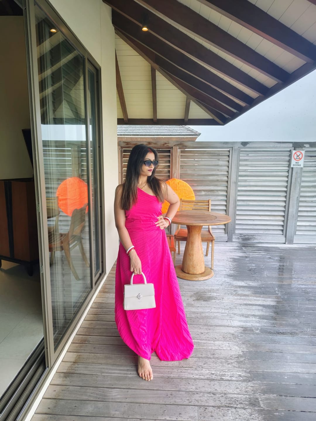 Customer photo review of Adelina Statement Summer Dress