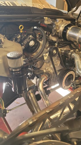 Customer photo review of Top Loader Billet Internally Baffled Oil Catch Can (Dual 10AN Port)