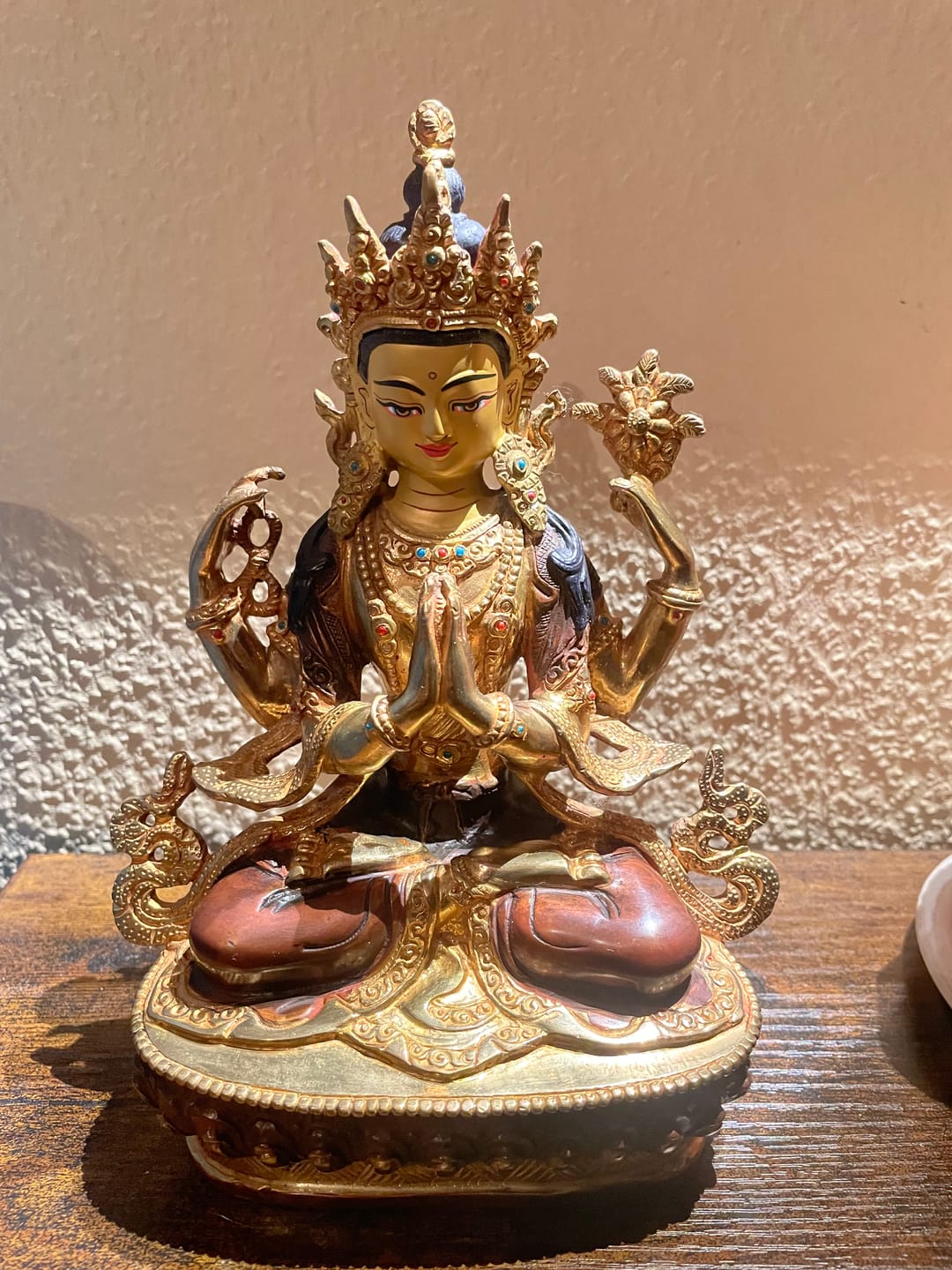 Customer photo review of Statue of Chenrezig: The Bodhisattva of Compassion