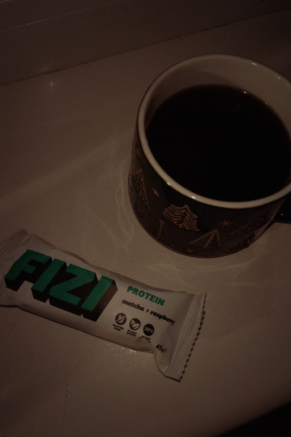 Customer photo review of Matcha + Raspberry