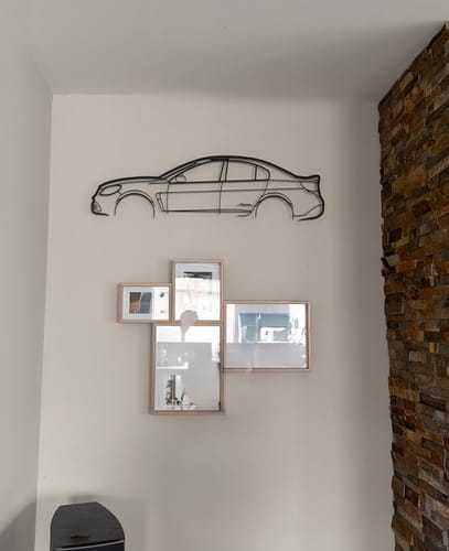 Customer photo review of Holden Commodore VF SS Sedan Metal Wall Art Silhouette