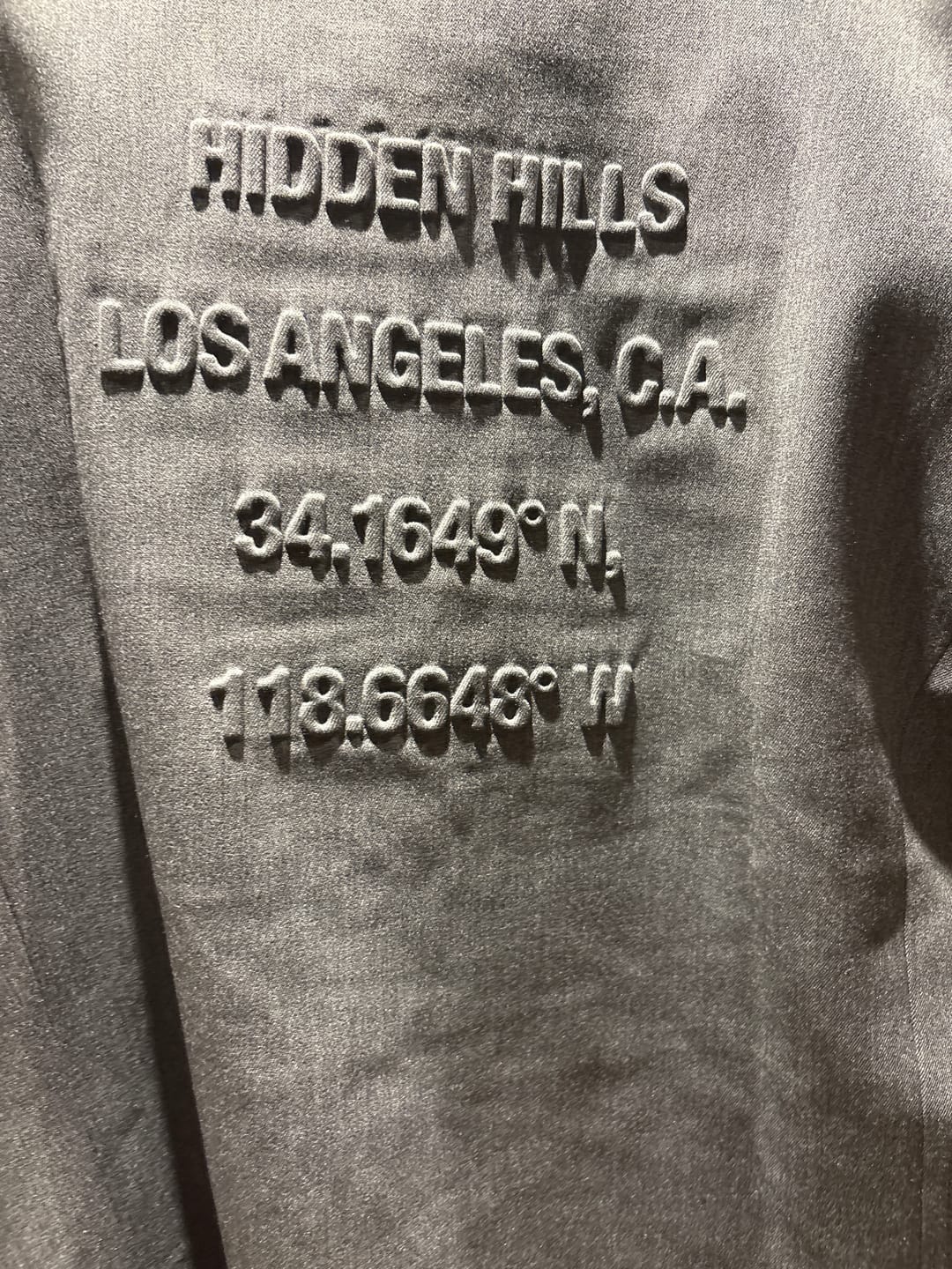 Customer photo review of BLACK LABEL EMBOSSED BLAZER GREY