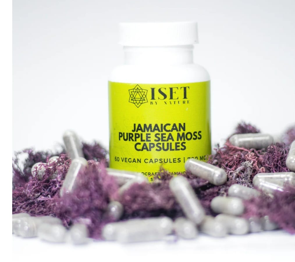 Customer photo review of Jamaican Purple Sea Moss Capsules | 700 mg | 100% Pure | No Fillers | 60 Vegan Capsules