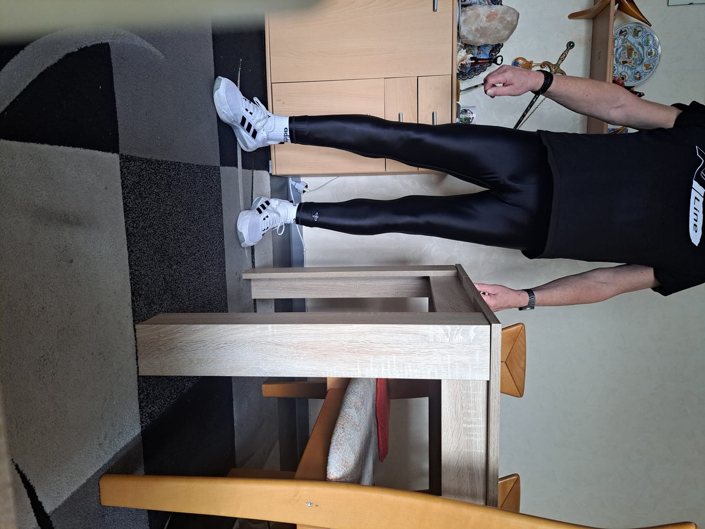 Customer photo review of Elegant Leggings shine men