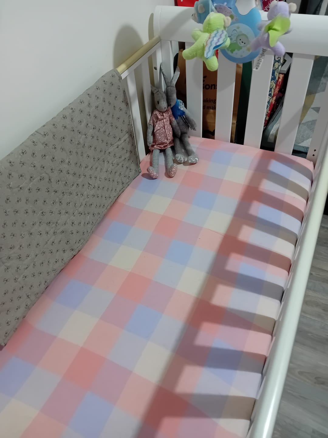 Customer photo review of Pastel Squares Brushed Cotton Fabric