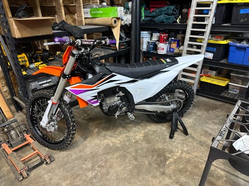 Customer photo review of Custom Seat Cover: 2024 KTM 450 SX-F