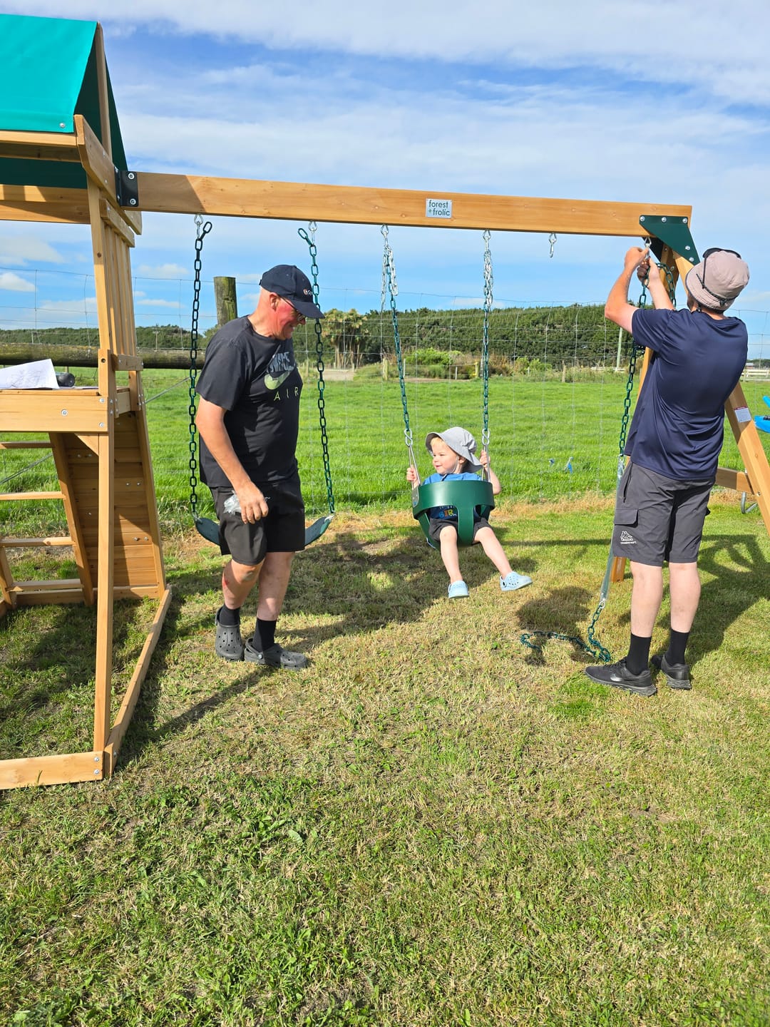 Customer photo review of Birdie Bucket Swing Seat
