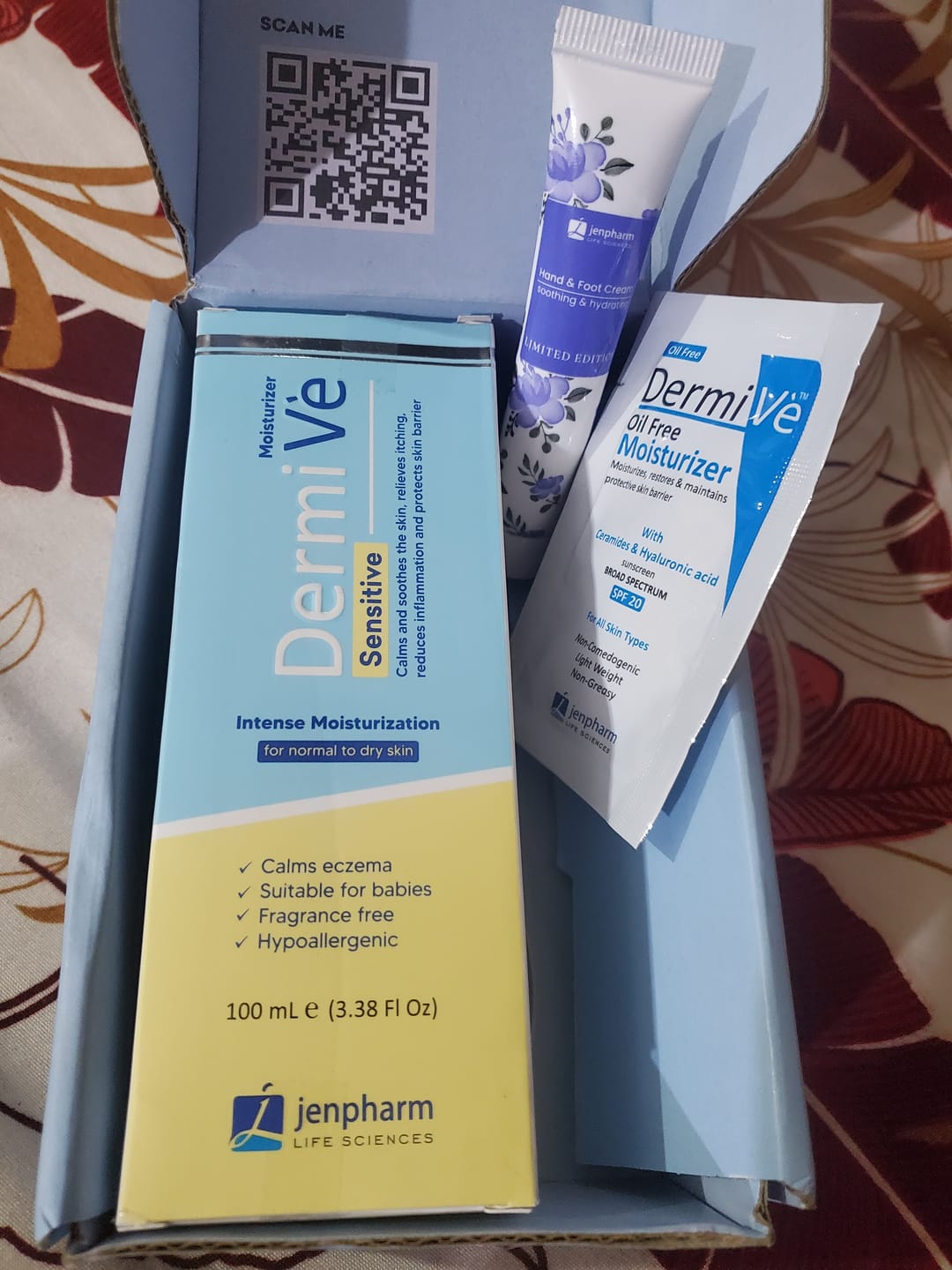 Customer photo review of Dermive Sensitive Moisturizer