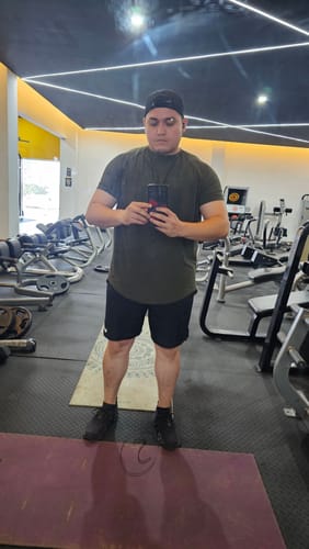 Customer photo review of Training Sport Tee - Army Green