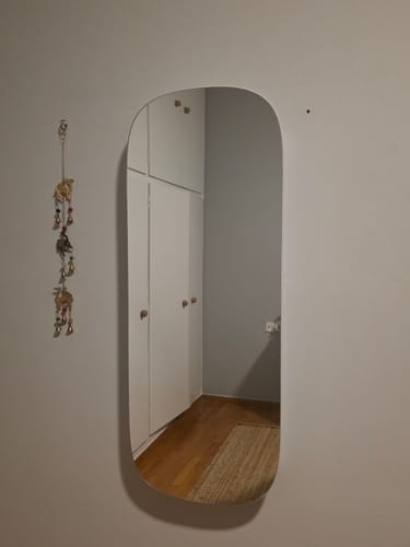 Customer photo review of Επιτοίχιο Ντουλάπι Καθρέφτης Μακιγιάζ Κρεμαστό Ντουλάπι Κοσμημάτων Τοίχου Λευκό JJ-C026W01