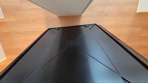 Customer review photo showing Francois Ghost Wall Mirror on wall