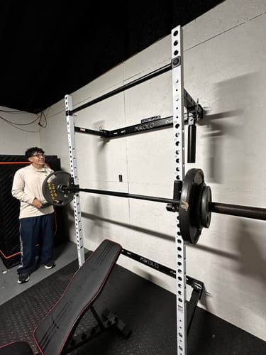 Customer photo review of FOLDGYM™ Wall Mounted Folding Squat Rack