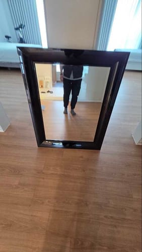 Customer review photo of installed Francois Ghost Wall Mirror