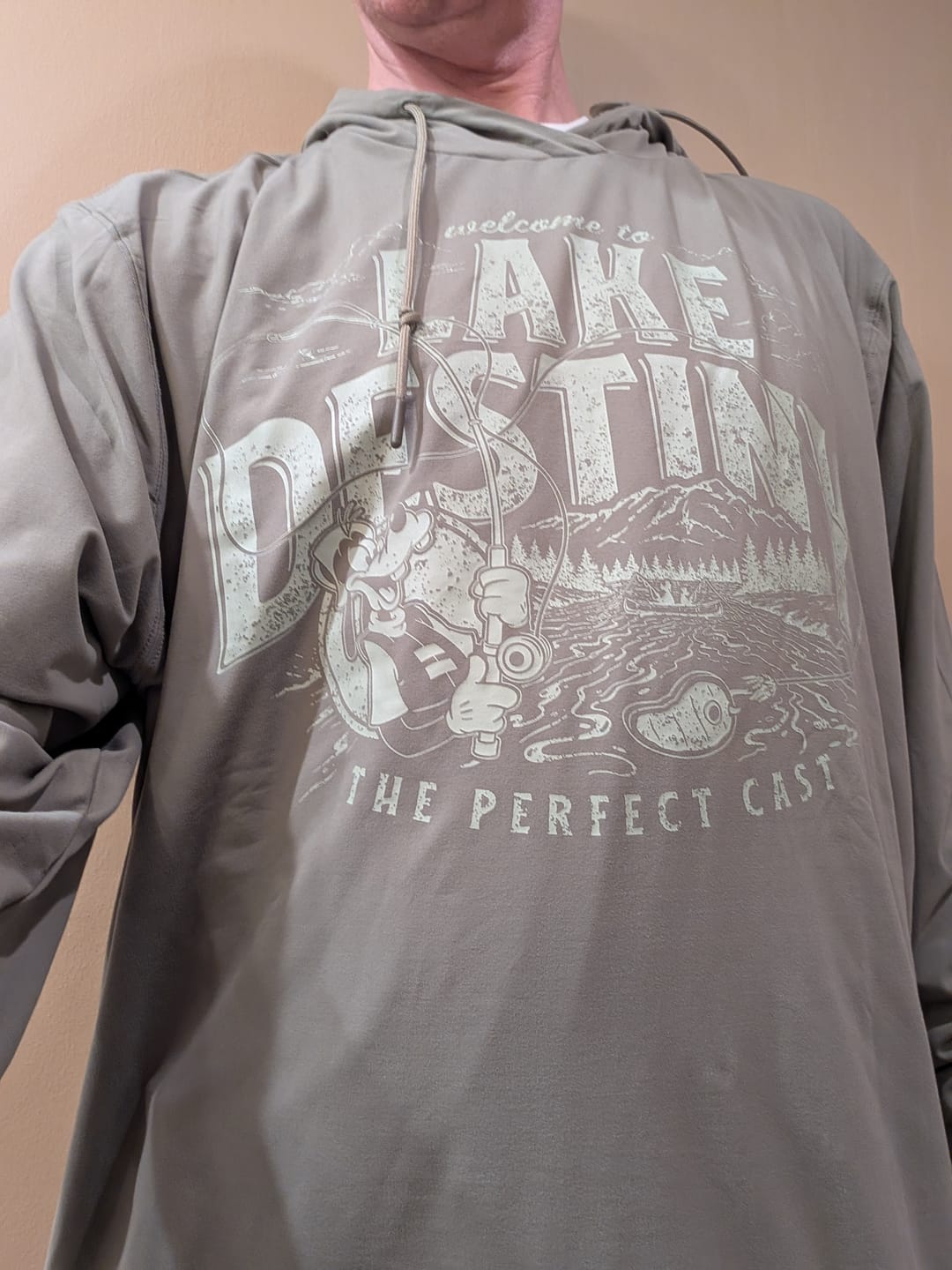 Customer photo review of Disney's A Goofy Movie "Lake Destiny" – Performance Hoodie