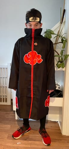 Customer photo review of Naruto Akatsuki Member Robe Cosplay & Halloween Costume