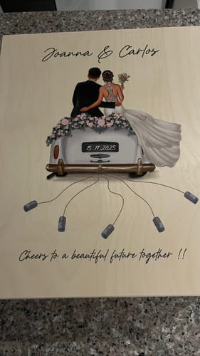 Kundenbewertung mit Foto zu Leonardo Gläser mit Gravur - Hochzeitsauto & Wedding Love als Set