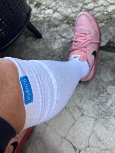 Customer photo review of Performance Eucalyptus Compression Socks