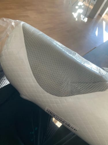 Customer photo review of Cervical Pillow for Neck Pain, Migraines & Sleep Apnea