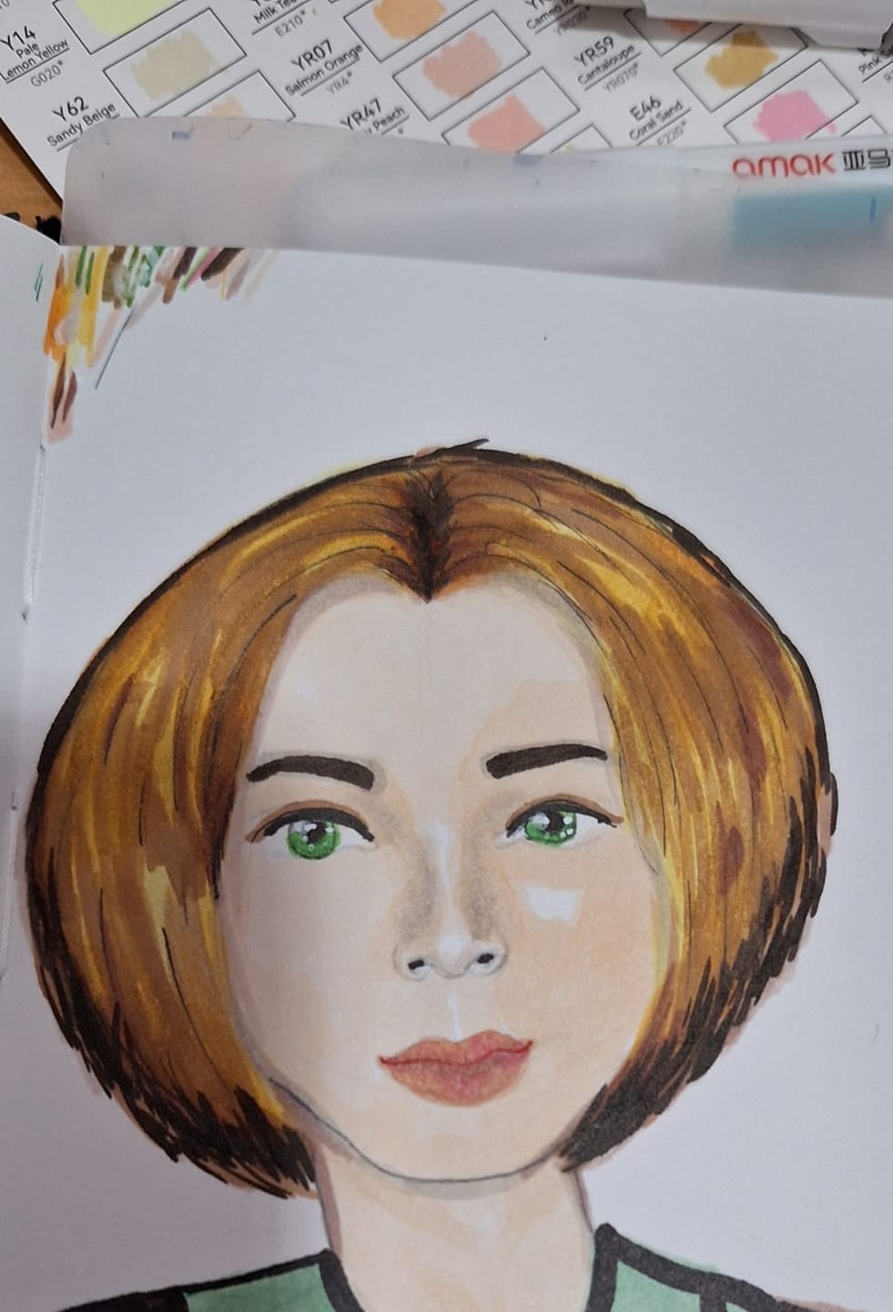 Customer photo review of Ohuhu Honolulu Brush Markers - Small Set