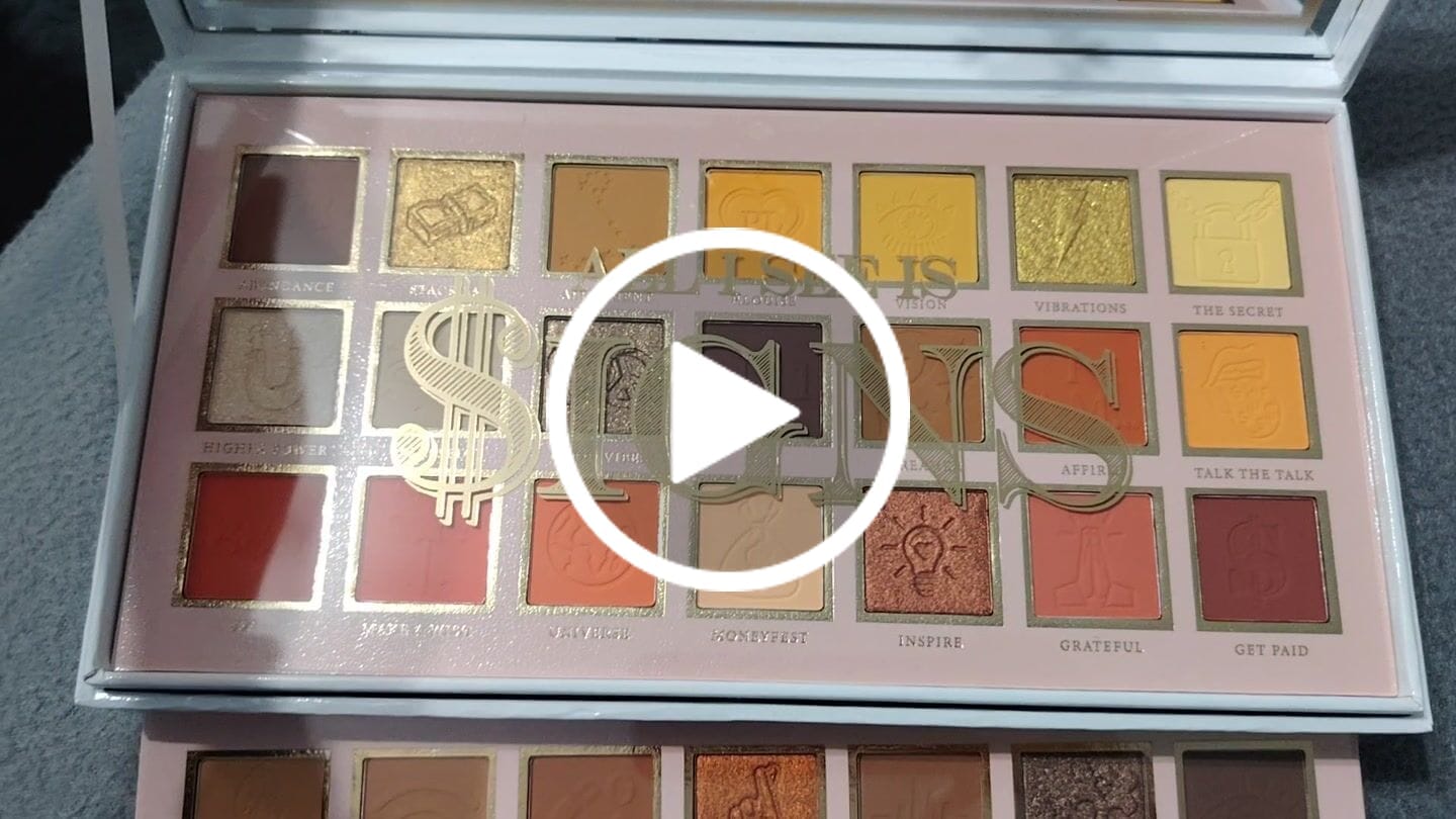 Kundvideorecension av P.Louise All I See Is $igns 42 Pan Eyeshadow Palette