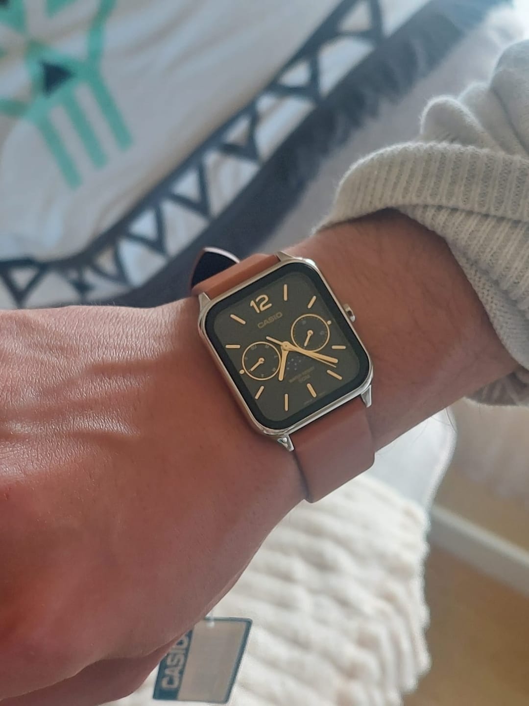 Customer photo review of Reloj Casio Análogo MTP-M305L-1AV Moonphase Correa de Cuero