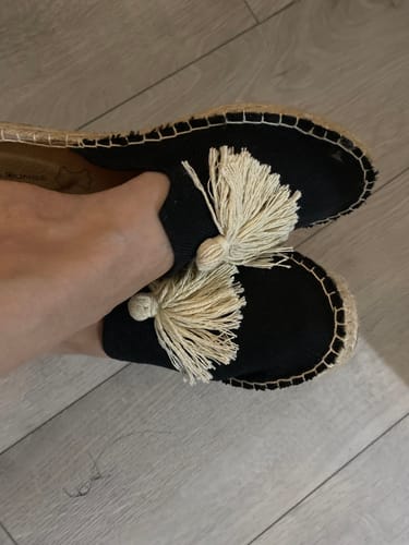 Reseña con foto de un cliente sobre Sandalias Alpargata Pompón Paradiso