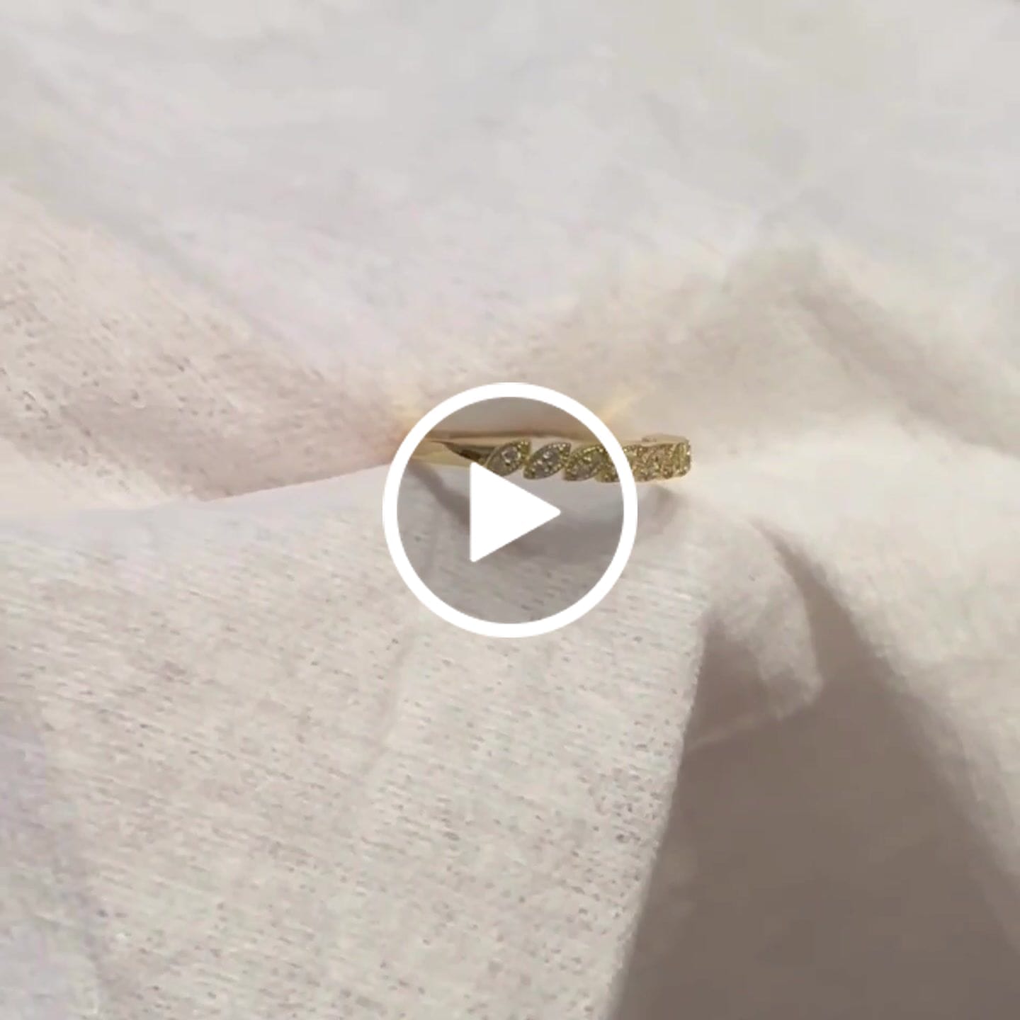 Customer video review of Tori 18k White Gold Plated Ring with Round Cut Swarovski Crystals