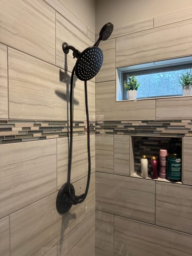 Customer photo review of 1-Spray Dual Shower Head Set
