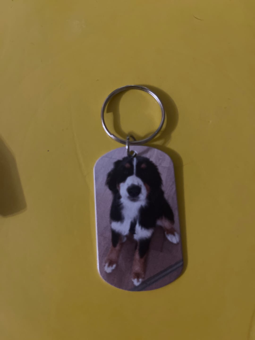 Customer photo review of Für immer im Herzen - Individueller Dog Tag Schlüsselanhänger