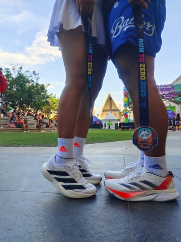 Customer photo review of adidas Women's Adizero EVO SL Running Shoes