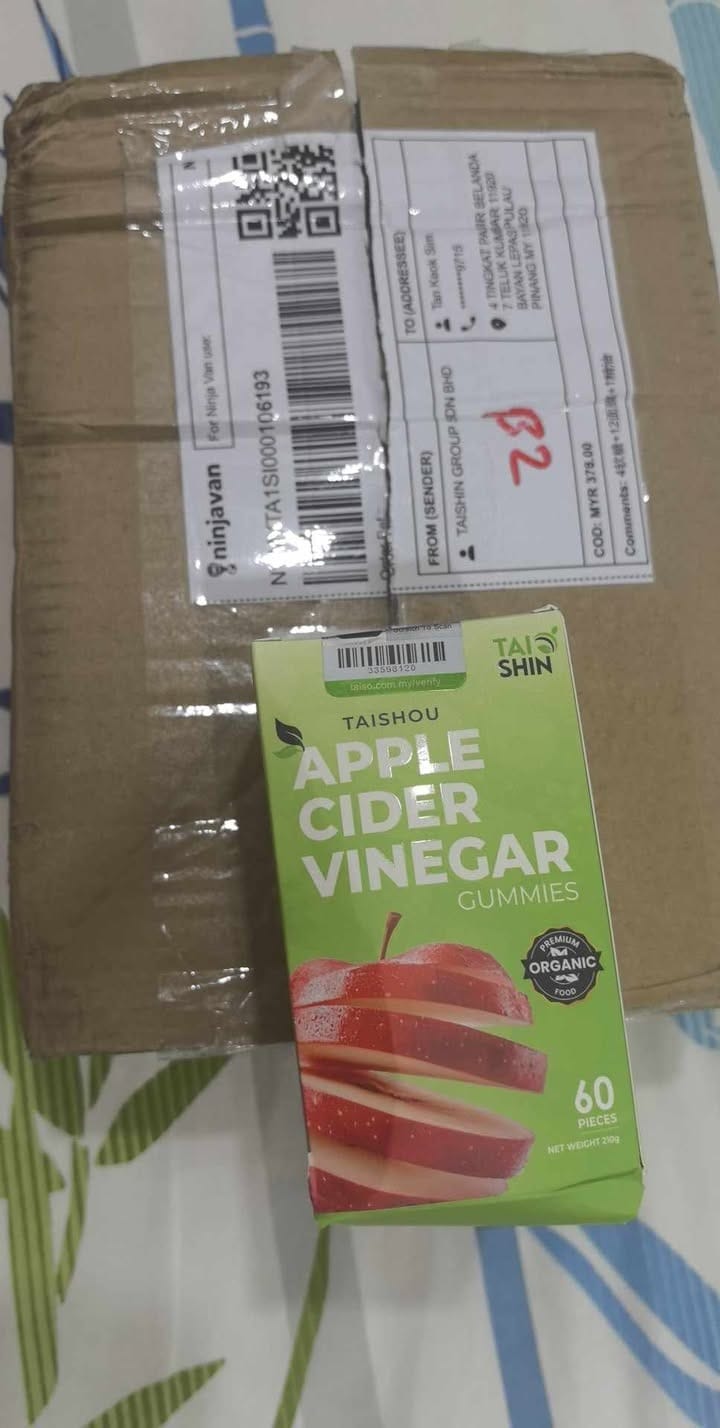 Customer photo review of Taishou Apple Cider Gummies