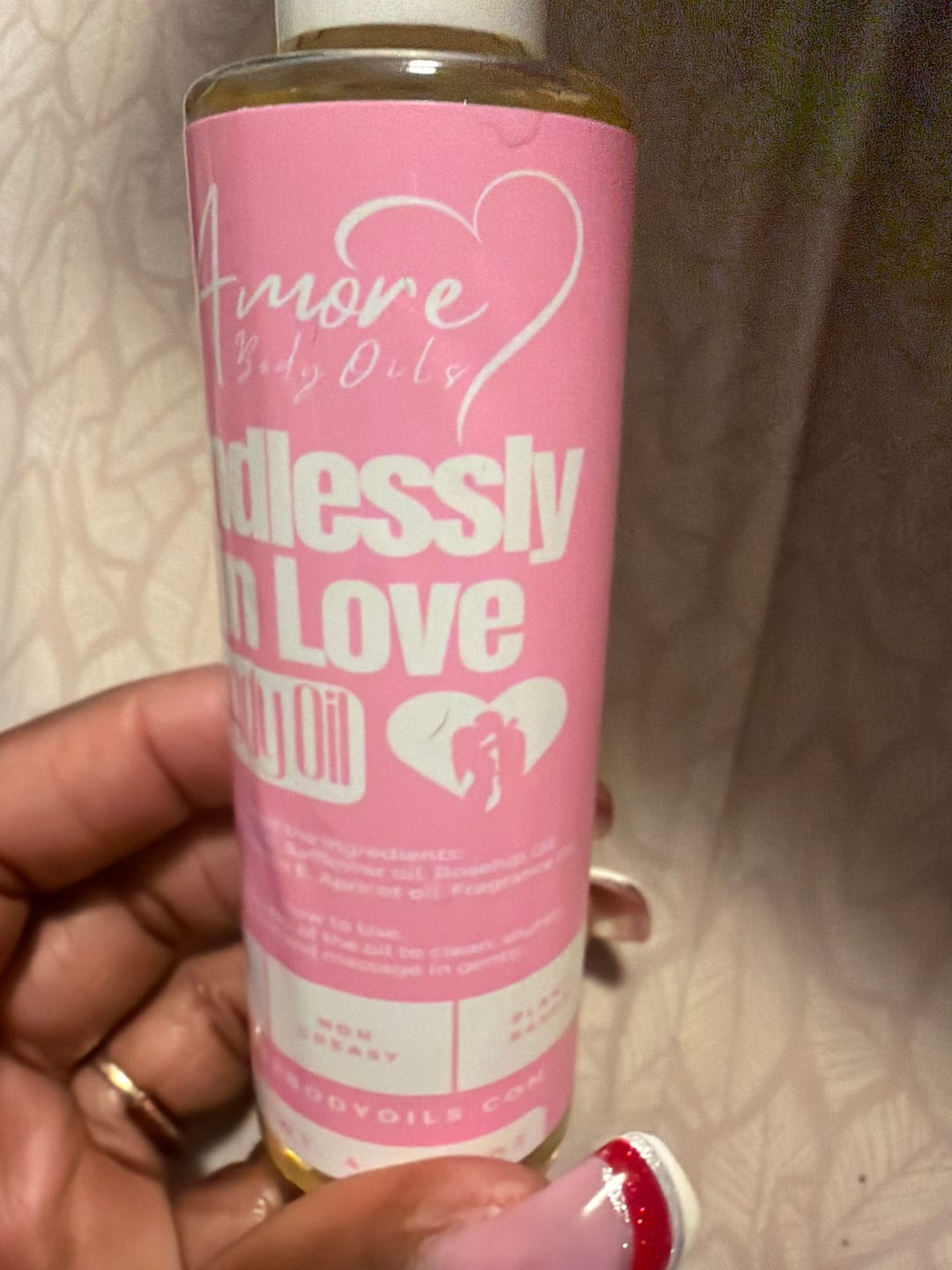 Customer photo review of Endlessly in Love - Body Oil